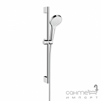 Душовий комплект версія EcoSmart Hansgrohe Croma Select S 1jet Shower Set 0.65 m 26565400 білий/хром