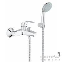 Змішувач для ванни, з душовим гарнітуром GROHE Eurosmart 2015 33302002 Хром