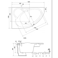 Передня панель для акрилової ванни Cersanit Kaliope 170