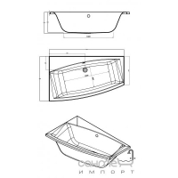 Панель універсальна для акрилової ванни Cersanit Virgo 140