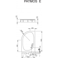 Душевой поддон Radaway Patmos E 100x80 левый (4P81155-03L)