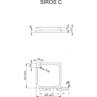 Душовий піддон Radaway Siros C 800 Compact (SBC8817-2)