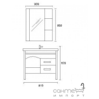 Комплект мебели Golston AB-632