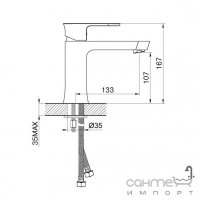 Смеситель для раковины Devit Vintage 16247122