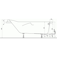 Акриловая прямоугольная ванна KOLO Diuna 160x75 XWP3165