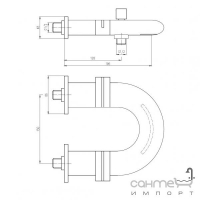 Смеситель для ванны Deante Elipsa BQE 010D