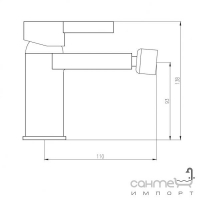 Смеситель для биде Deante Ginger BDG 031M