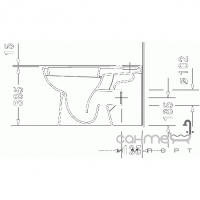Унітаз для підлоги з горизонтальним зливом Duravit D-Code 211109