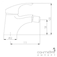 Змішувач для біде Deante Magnolia BDC 031M