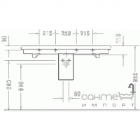 Полупьедестал Duravit 2nd floor 085714 (205x320mm)