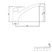 Змішувач для мийки Deante Fliger Fabel BFF 060M