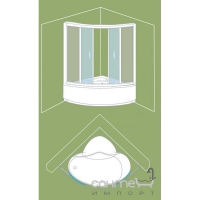 Душевая шторка для ванной Artemis Минерва (полистирол)