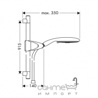 Душовий гарнітур Hansgrohe Raindance E 150 AIR 3jet/UnicaD 27894000