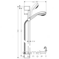 Душевой гарнитур Hansgrohe Crometta 85 Green/UnicaCrometta 27762000