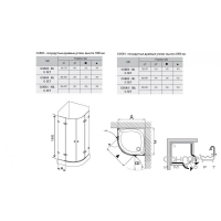 Душевой уголок Ravak GlassLine GSKK4-80 с фурнитурой G SET хром/прозрачное