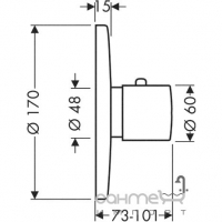 Термостат Axor Steel 35710800