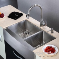 Кухонна мийка із нержавіючої сталі Kraus KHF203-33
