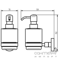 Дозатор для жидкого мыла Haceka Kosmos TEC 402416