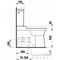 Унітаз компакт-диск Laufen Vienna comfort 2045.9.+2647.0