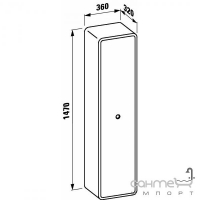 Пенал Laufen Alessi dot 4.2190.1 427 (светло-зеленый)