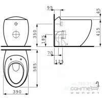 Унітаз для підлоги Laufen Alessi one 2197.1 (матовий)