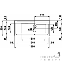 Акрилова ванна Laufen Lb3 3368.1