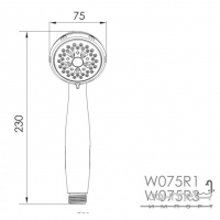 Ручной душ Imprese W075R3