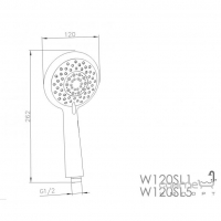Ручний душ Imprese W120SL1