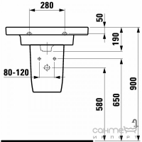 Раковина Laufen Mimo 1255.2