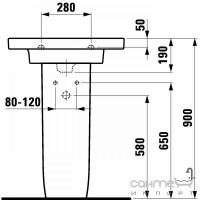 Раковина Laufen Mimo 1255.2