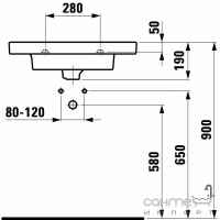 Раковина Laufen Mimo 1255.2