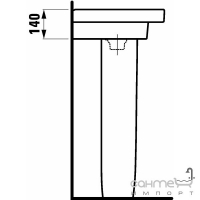 Раковина Laufen Mimo 1255.2