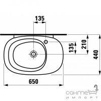 Раковина Laufen Mimo 1255.2