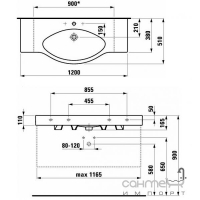 Раковина Laufen Palace 8.1170.4 (кольоровий)