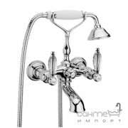 Змішувач для ванни з душовим гарнітуром, хром-золото Webert Alexandra AL720201.017