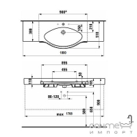 Раковина Laufen Palace 8.1270.8 (кольоровий)