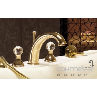 Змішувач для ванни на 4 отвори, хром-золото Webert Karenina KA730101.017