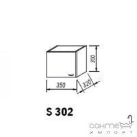 Шкаф-тумба (навесная) с дверцей Kolpa-San Sanja S 302