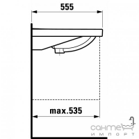 Раковина накладная Laufen Talux 8.1467.X.757.104.1 (матовый)