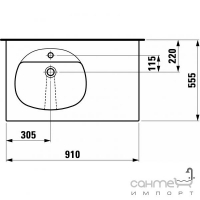 Раковина накладная Laufen Talux 8.1467.X.757.104.1 (матовый)