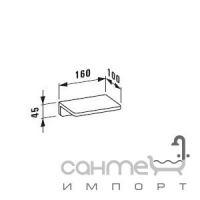 Металлическая полка Laufen LB3 3.8568.1.004.000.1