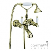Змішувач для ванни з душовим гарнітуром, золото Webert Dorian DO720201.010