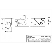 Унитаз консольный Villeroy&Boch Century 665310R3 (Pergamon Ceramicplus)