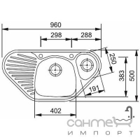 Кухонная мойка Franke Mikado MOL 651-E 101.0010.159 декор