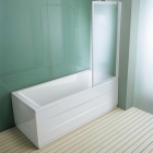 Односекційна шторка на ванну прямокутна. Kolpa-San Quat TP 70