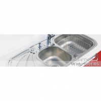 Кухонна мийка Ukinox Wavilon 1200.500 20 GW 8K L н/с декор оборотна