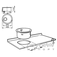 Кухонна мийка Smeg Cortina 10I3P н/с колір на вибір