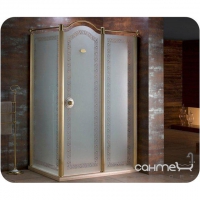 Душові двері із золотим профілем Devit Charlestone FEN2001MR (права)