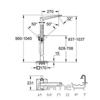 Смеситель для ванны напольный Grohe Allure Brilliant 23119000