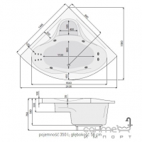 Панель для ванны PoolSpa Francja XL 150 PWOEQ..OW000000